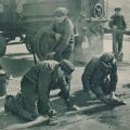 Asphaltarbeiter in Berlin - 1952