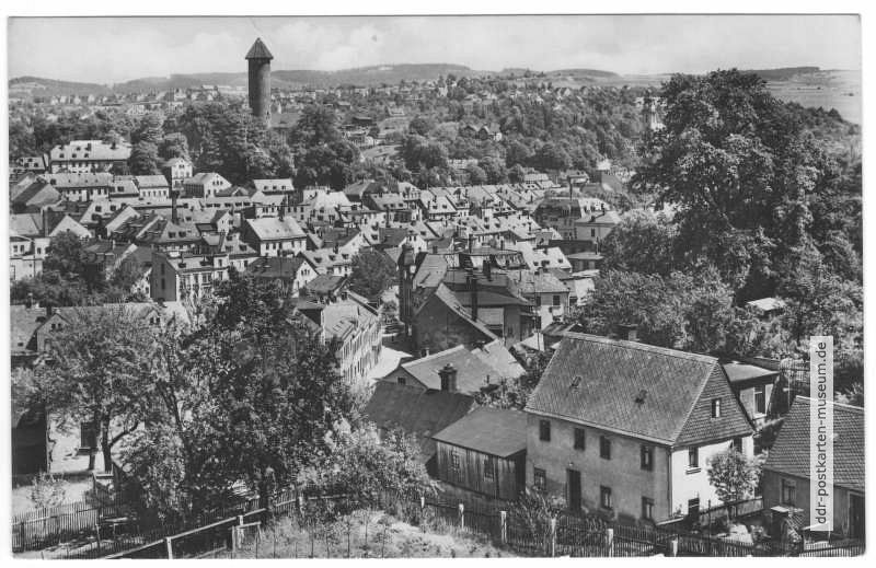 Blick über Auerbach (Vogtland) - 1962