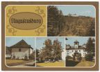 Blick zum Schloß, Brunnenhaus, Schloßlinde, Südseite vom Schloß - 1986