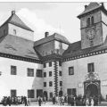 Schloß Augustusburg, Innenhof mit Glockenturm - 1975