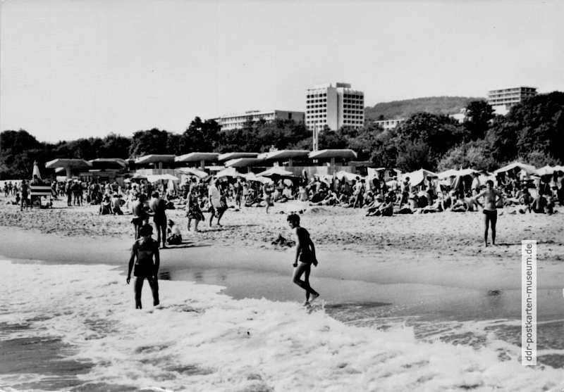 Der Strand von Warna am Schwarzen Meer - 1978