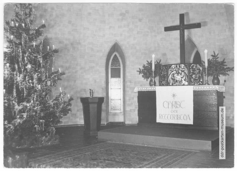 Evangelische Kirche zu Weihnachten - 1971