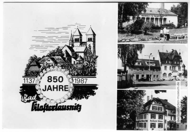 850 Jahre Bad Klosterlausnitz, Sanatorium, Markt, Kurhotel - 1986