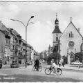 Steinstraße mit Kirche - 1967