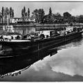 Lastkahn und Bootshaus am Elbe-Havel-Kanal - 1964