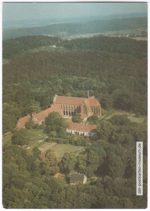 Kloster Chorin aus der Vogelperspektive - 1986