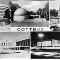 Hochhaus, Planetarium, Hotel "Lausitz", Stadthalle - 1979