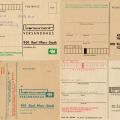 Drucksachen als Bestellkarte vom "Konsument"-Versandhaus in Karl-Marx-Stadt - 1966 / 1969 / 1972 / 1974