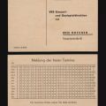 Drucksache für Meldung freier Konzert-Termine - 1972