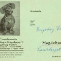 Vorderseite von Drucksache des Tierschutzverein in Magdeburg - 1961