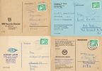 Drucksachen vom VEB Haus der Dienste in Freital, FDGB-Feriendienst der IG Wismut, Optikermeister und VEB Kohlehandel in Dresden - 1971 / 1989