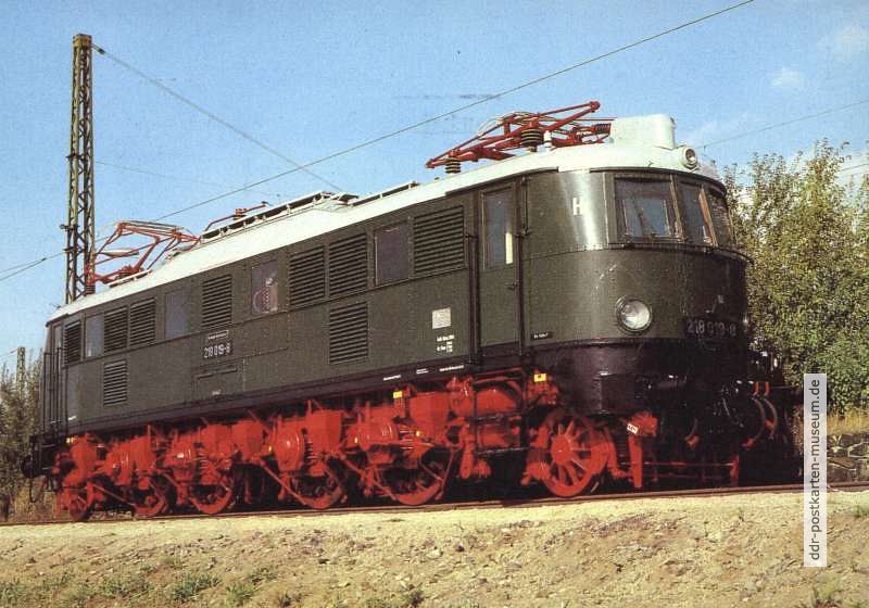 Elektrische Schnellzuglokomotive der Baureihe 218 - 1981