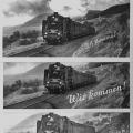 Eisenbahn-Grußkarte in drei Varianten von 1955 und 1957