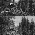 Eisenbahn-Grußkarte in zwei Varianten von 1954 / 1957 und 1961 (Harzquerbahn)