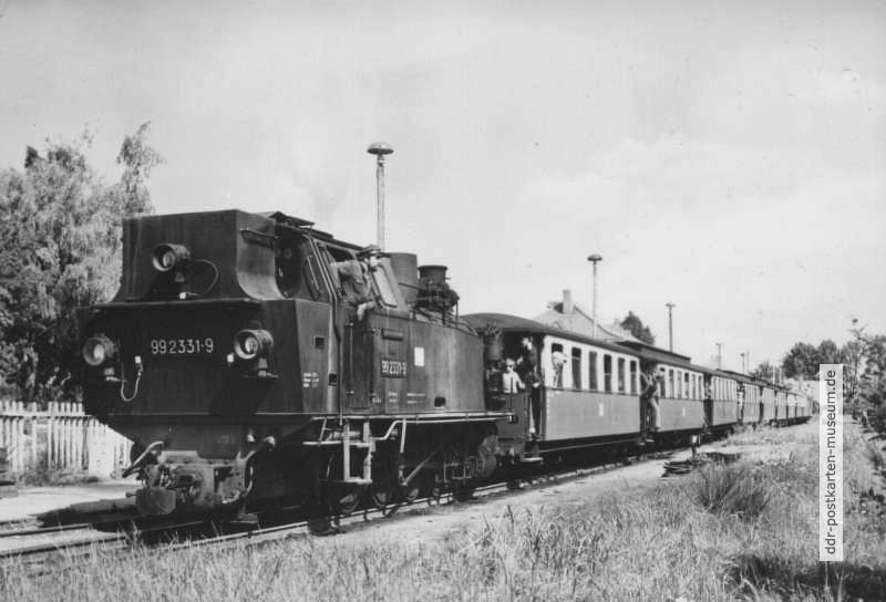 Ostseebäderbahn, "Molly" auf dem Bahnhof Kühlungsborn Ost - 1981
