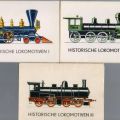 Titel der Mappen für die Sammelbildserien "Historische Lokomotiven" - 1973-1980