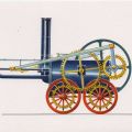 Trevithiks Schwungrad-Lokomotive von 1803 