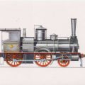 Reisezug-Lokomotive der Bauart Strausberg von 1871