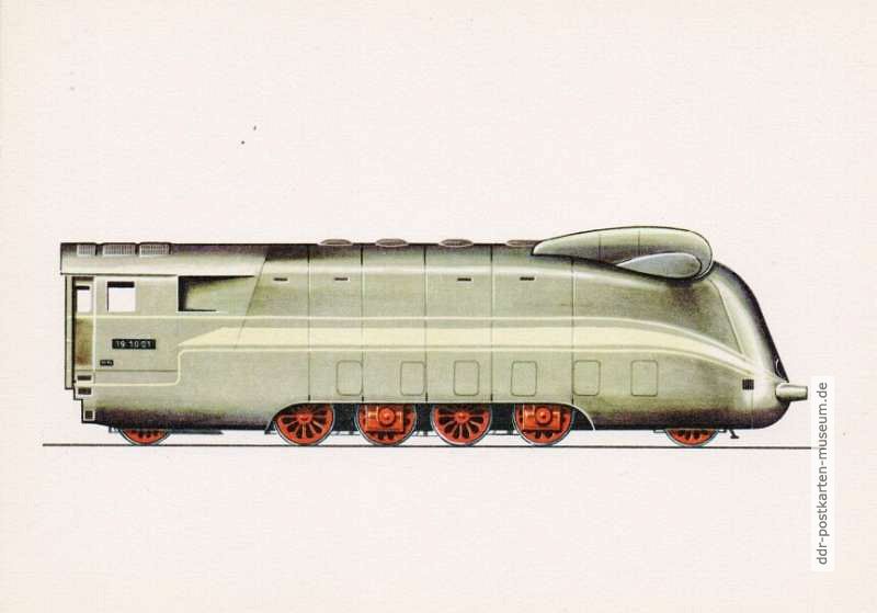 Schnellzug-Lokomotive "19 1001" von 1942, getestet von Berlin nach Hamburg