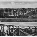 Göltzschtalbrücke, Elstertalbrücke und Autobahnbrücke bei Weißensand - 1950