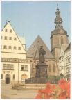 Luther-Denkmal, Rathaus, St. Andreas-Kirche und Stadtturm - 1982