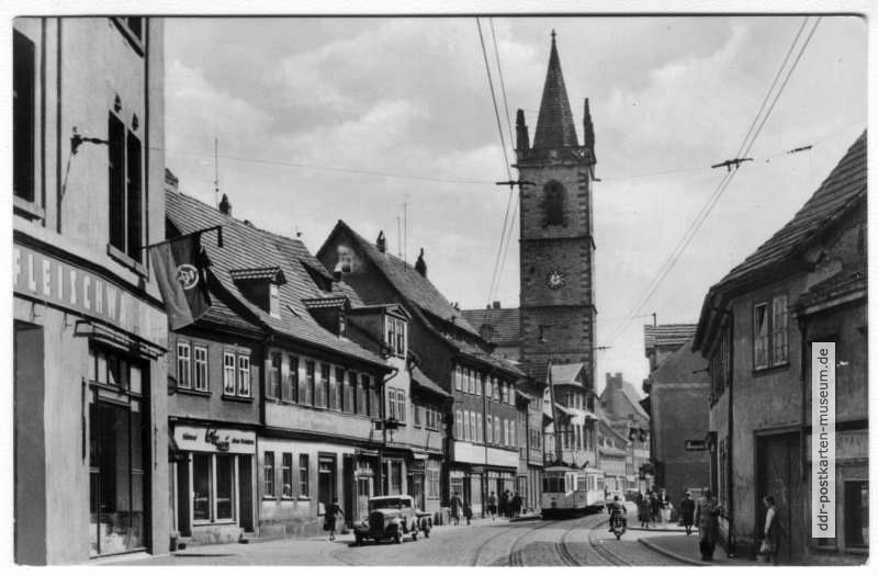 Leninstraße mit Blick zur Johanneskirche - 1961