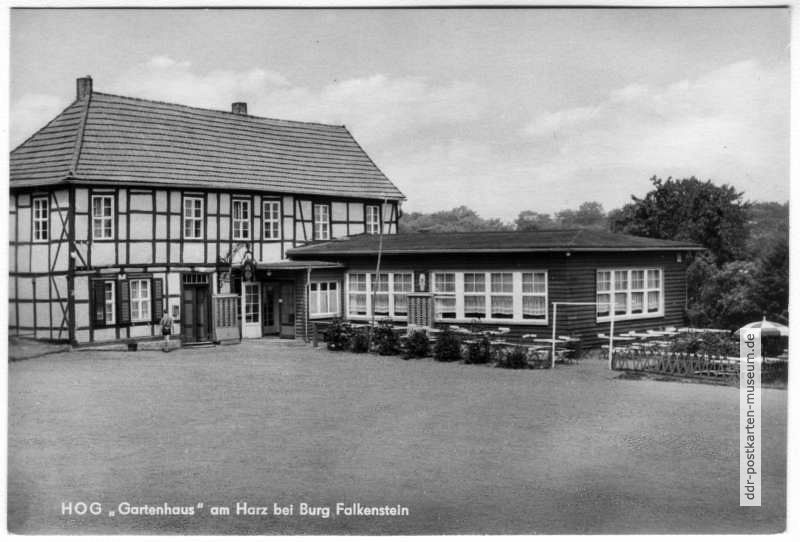 HO-Gaststätte "Gartenhaus" bei Burg Falkenstein - 1970