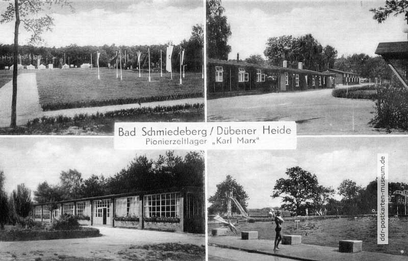 Pionierzeltlager "Karl Marx" in der Dübener Heide bei Bad Schmiedeberg - 1961 / 1966
