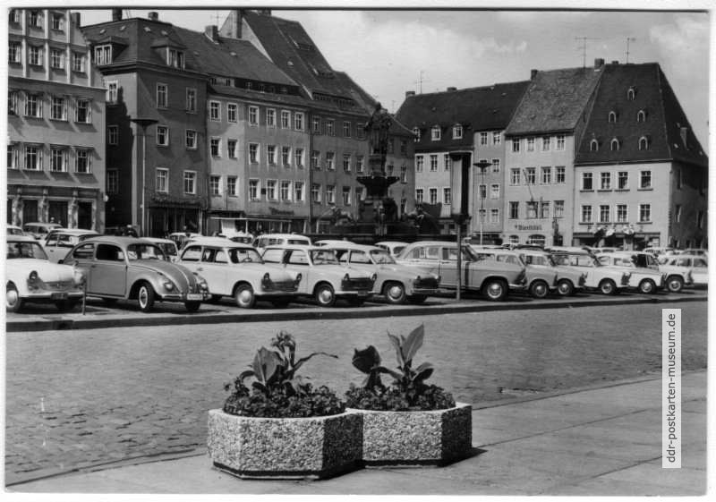 Obermarkt mit Parkplatz - 1969