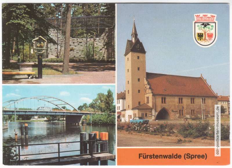 Heimattiergarten, Spreebrücke, Rathaus - 1985