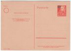 Ganzsache P 42/02 für Auslandspost von 1952 - 20 Pfennig-Aufdruck auf  30 Pfennig, Friedrich Engels
