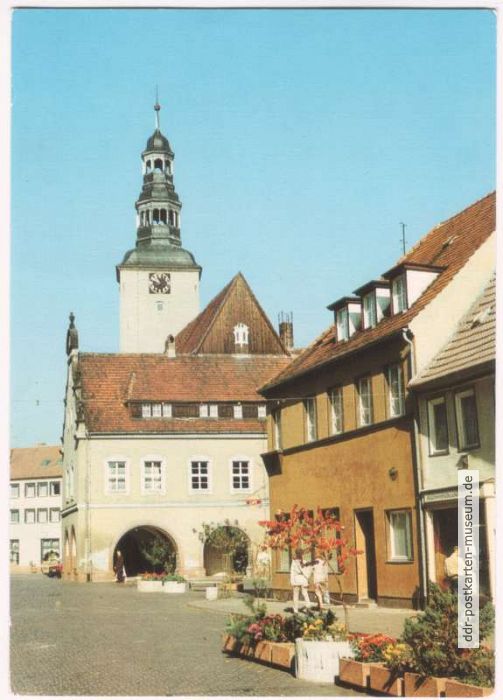 Blick zum Rathaus - 1989
