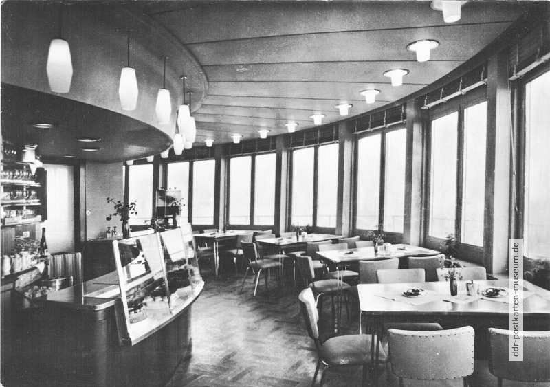 Kyffhäuser, HO-Gaststätte "Turmcafe" auf dem Fernsehturm Kulpenberg - 1966