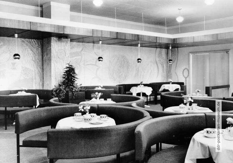 Suhl, Tagescafe im Gaststättenkomplex "Stadt Kaluga" - 1978
