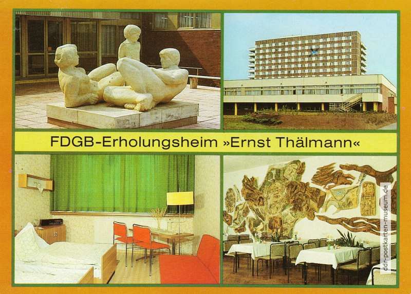 Rheinsberg, FDGB-Erholungsheim "Ernst Thälmann" - 1986