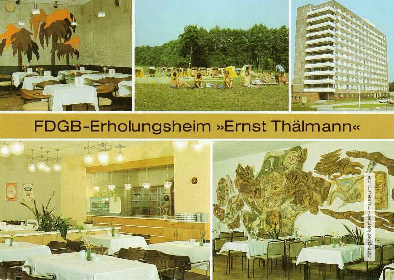 Rheinsberg, FDGB-Erholungsheim "Ernst Thälmann" - 1986