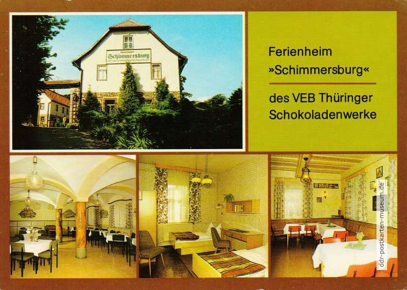 Langenorla (Thüringen) - Ferienheim "Schimmersburg" des VEB Thüringer Schokoladenwerke - 1988