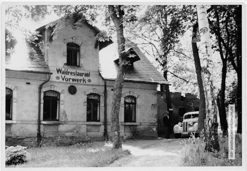 Oelsnitz (Vogtland), "Waldrestaurant Vorwerk" - 1955
