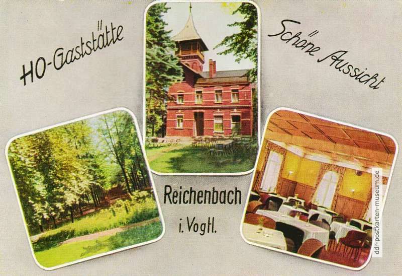 Reichenbach, HO-Gaststätte "Schöne Aussicht" - 1966