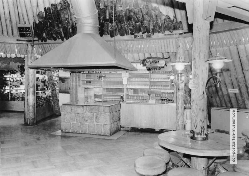 Sosa (Erzgebirge), Getränkestand der Konsum-Gaststätte "Meiler" - 1973