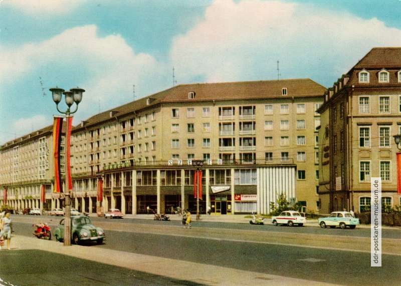 Dresden, Restaurant "Szeged" in der Ernst-Thälmann-Straße - 1968