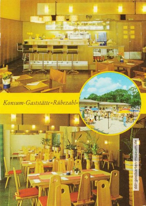 Berlin-Köpenick, Konsum-Gaststätte "Rübezahl" mit Bar und Bauernstube - 1979