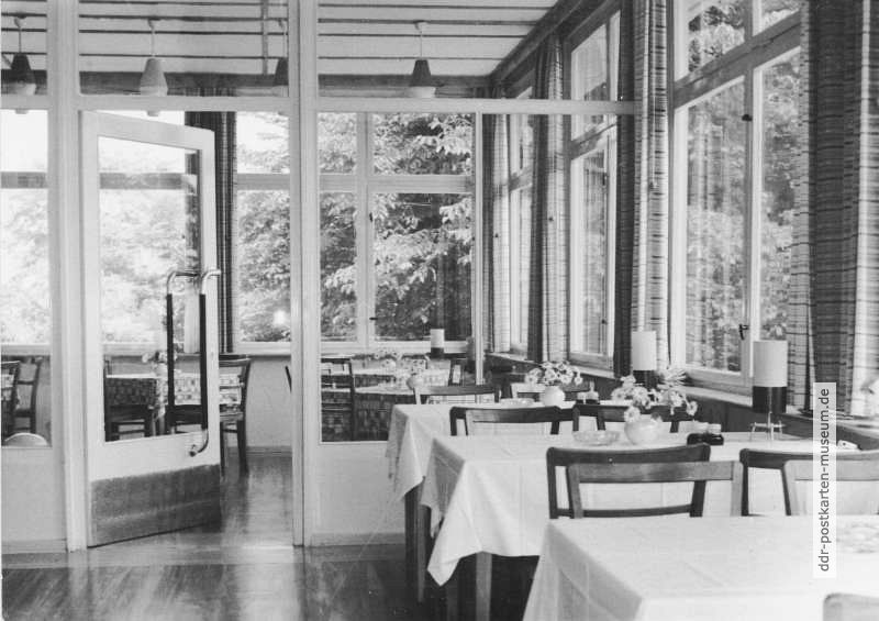 Kühlungsborn, Veranda im "Haus zur Kühlung" - 1967