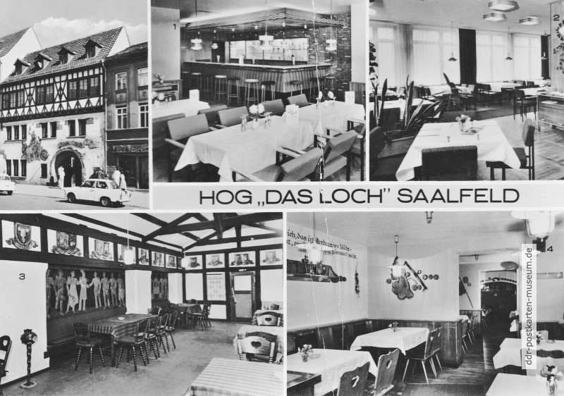 HO-Gaststätte "Das Loch" mit Nachtbar, Zunftsaal, Bauernstube - 1976