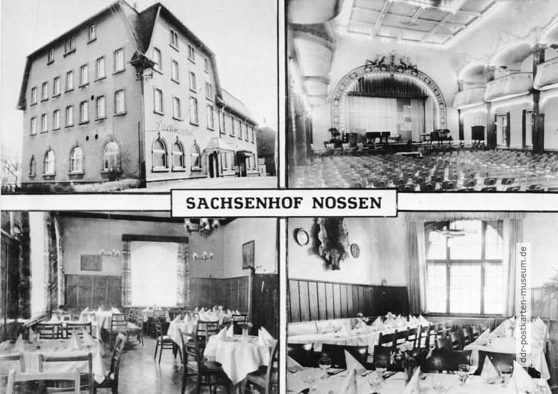 Nossen, Hotel "Sachsenhof" mit Großem Ballsaal - 1965