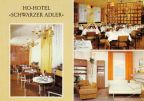 Pirna, HO-Hotel "Schwarzer Adler" mit Cafe "Decin", Restaurant und Hotelzimmer - 1982