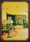 Berlin-Mitte, Hotelhalle mit Eingang zum Restaurant "Roti d`Or" im Palasthotel - 1984