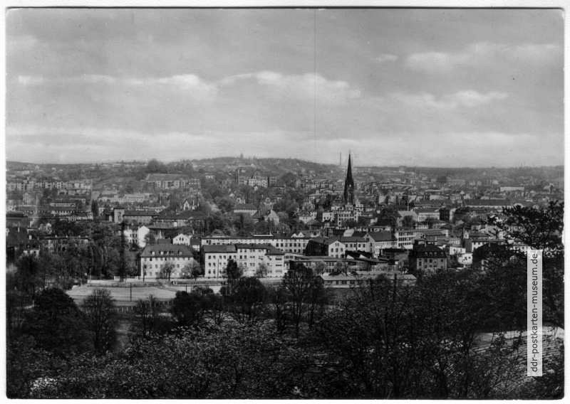 Blick vom Hainberg auf Gera - 1958