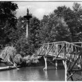 Hölzerne Brücke über den Gründelteich - 1974