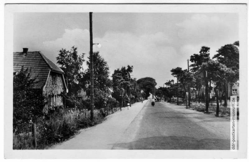 Dorfstraße von Glowe - 1956